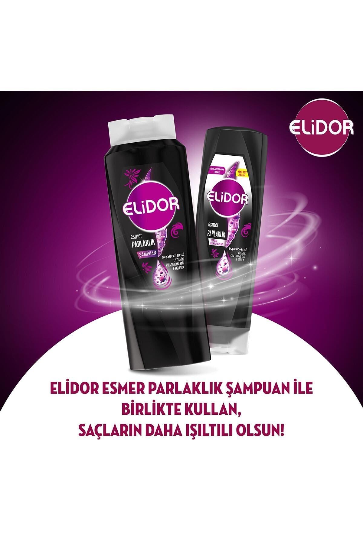 Elidor Superblend Serum Saç Bakım Kremi Esmer Parlaklık E Vitamini Chia Tohumu Yağı Keratin 350 Ml