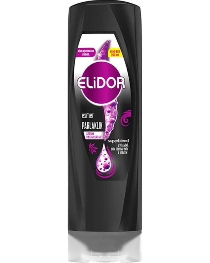 Elidor Superblend Serum Saç Bakım Kremi Esmer Parlaklık E Vitamini Chia Tohumu Yağı Keratin 350 Ml