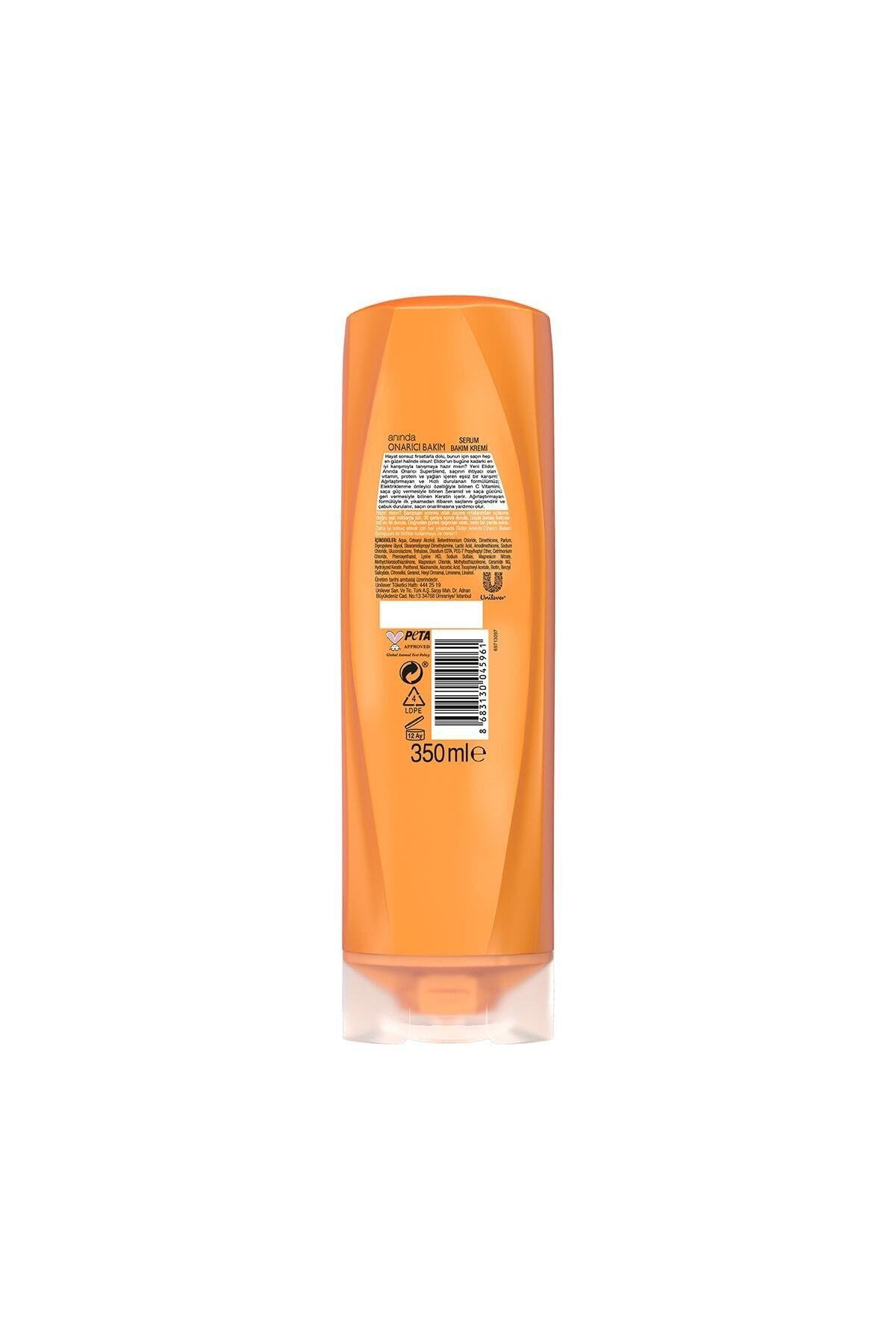 Elidor Superblend Serum Saç Bakım Kremi Anında Onarıcı Bakım C Vitamini Keratin & Seramid 350 Ml