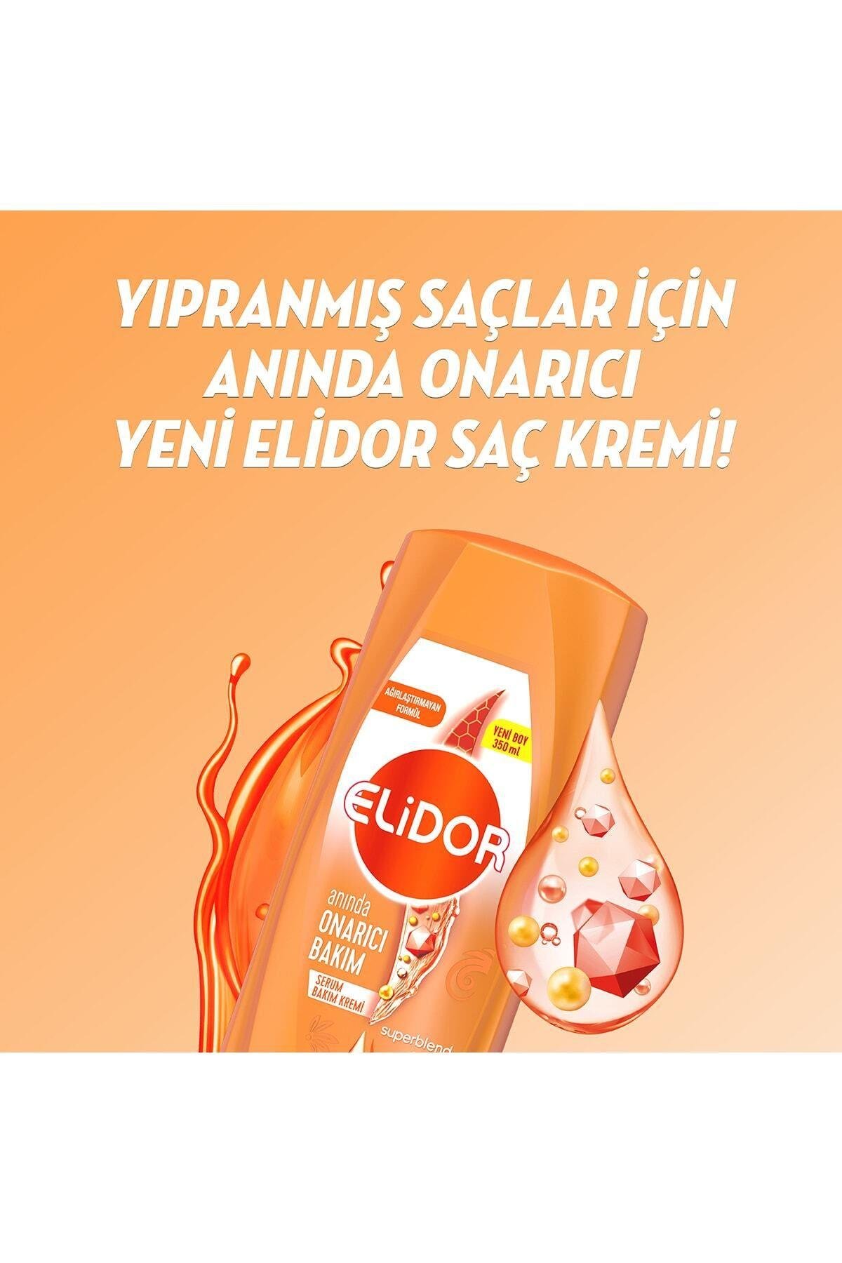 Elidor Superblend Serum Saç Bakım Kremi Anında Onarıcı Bakım C Vitamini Keratin & Seramid 350 Ml