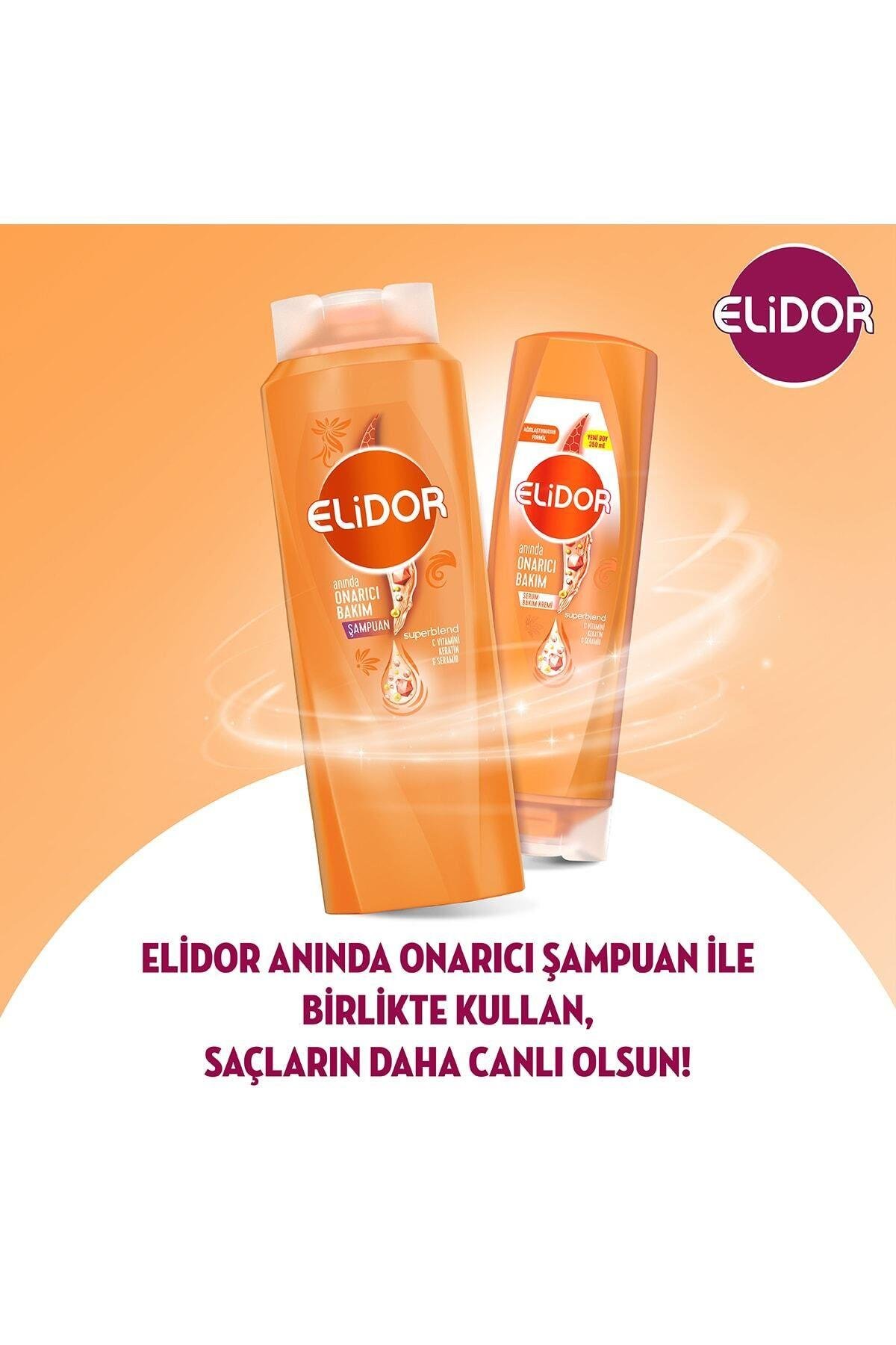 Elidor Superblend Serum Saç Bakım Kremi Anında Onarıcı Bakım C Vitamini Keratin & Seramid 350 Ml