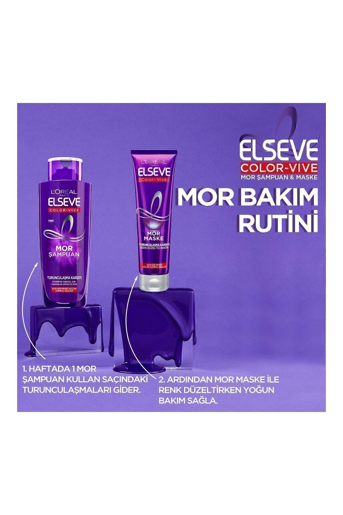 ELSEVE Color-vive Purple Maske Silver Mor Maske 150 ml