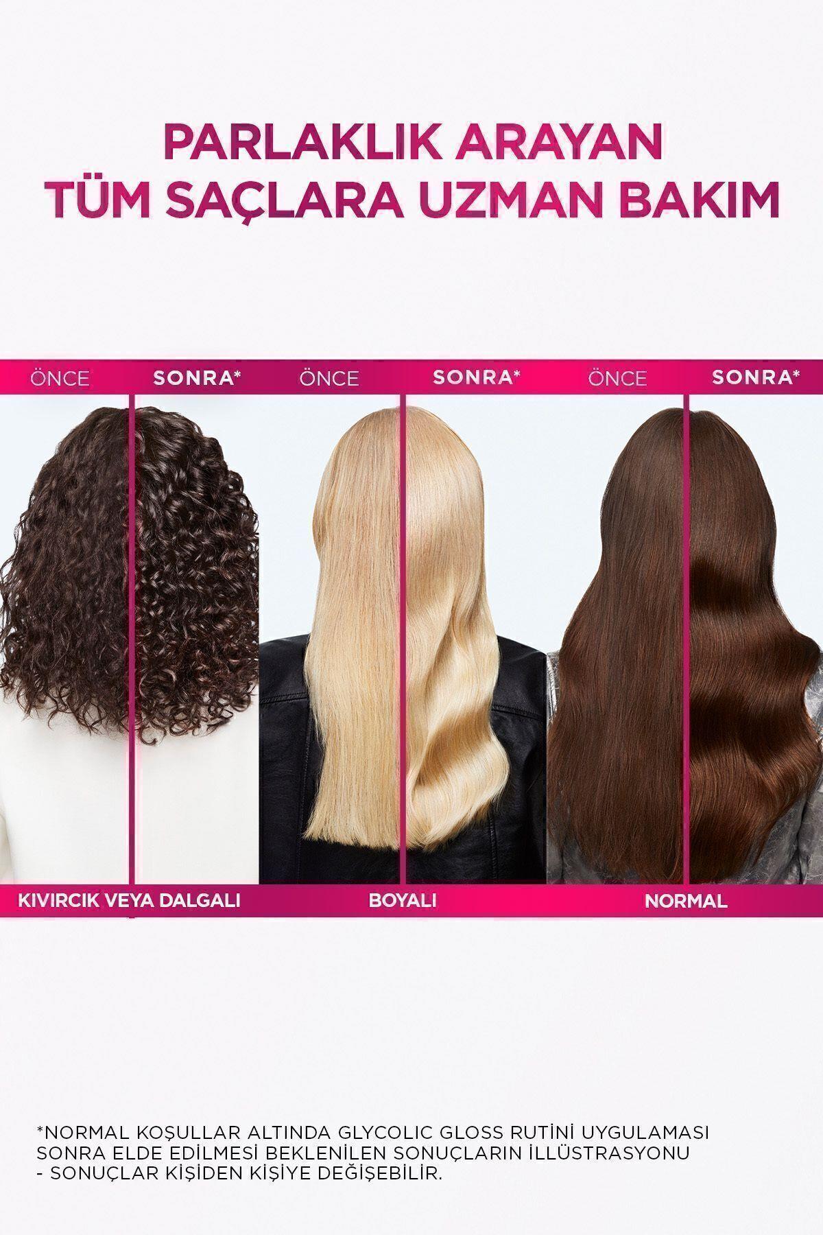 ELSEVE Glycolic Gloss Parlaklığı Saça Mühürleyen Laminasyon 5 Dakikada Durulanan Bakım 200ml