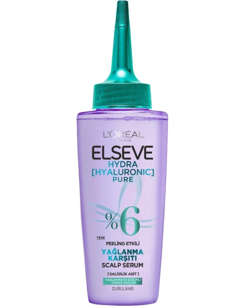ELSEVE Hydra[hyaluronic] Pure Salisilik Asit Içeren Yağlanma Karşıtı Peeling Etkili Saç Derisi Serumu 102ml
