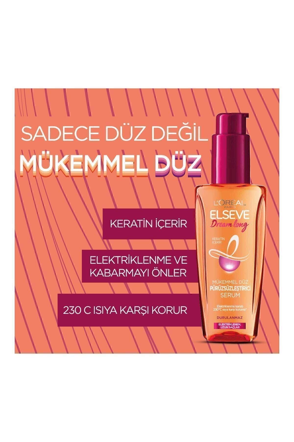 ELSEVE L'oréal Paris Dream Long Mükemmel Düz Pürüzsüzleştirici Serum