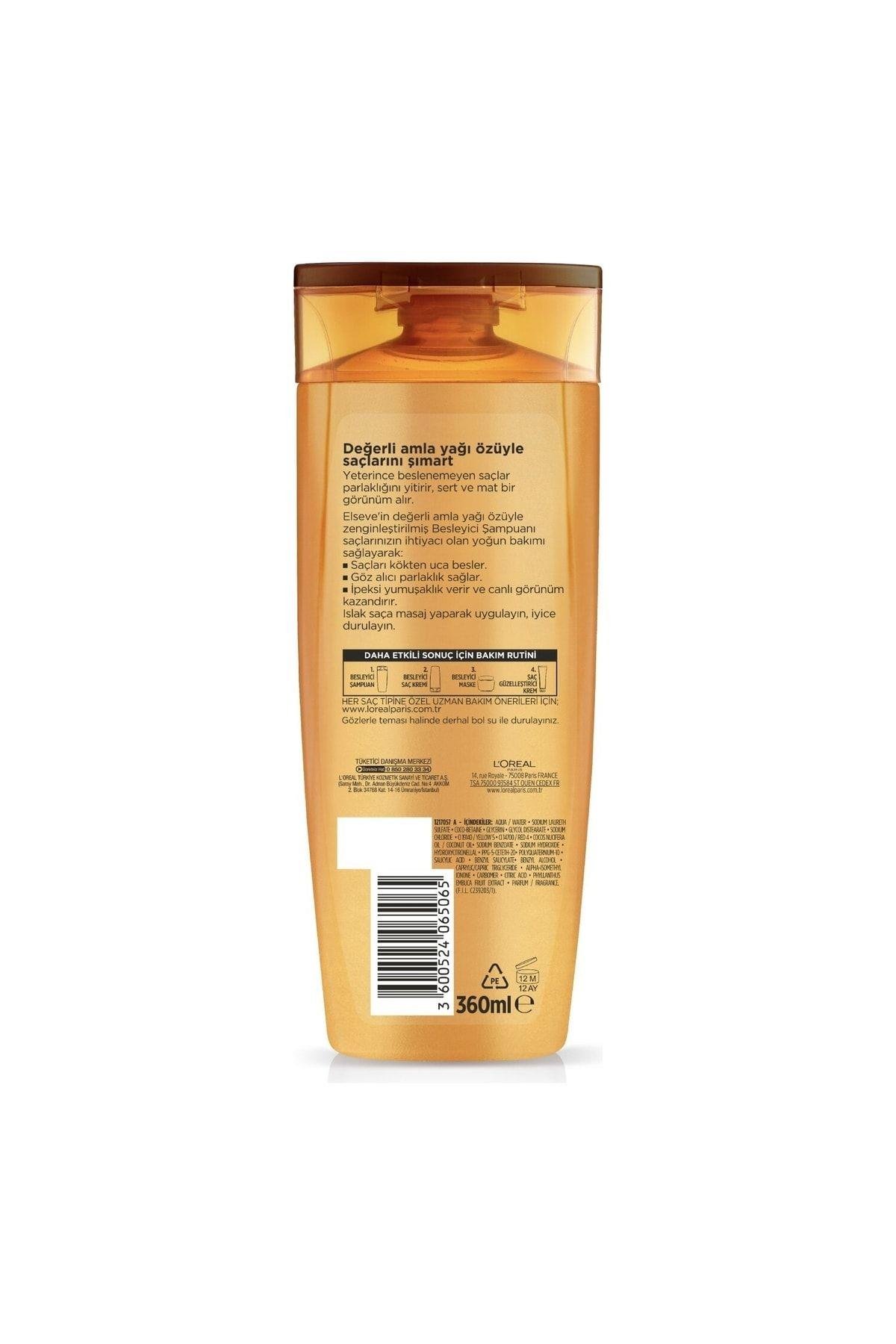 ELSEVE L'oréal Paris Mucizevi Yağ Besleyici Bakım Şampuanı 360 Ml