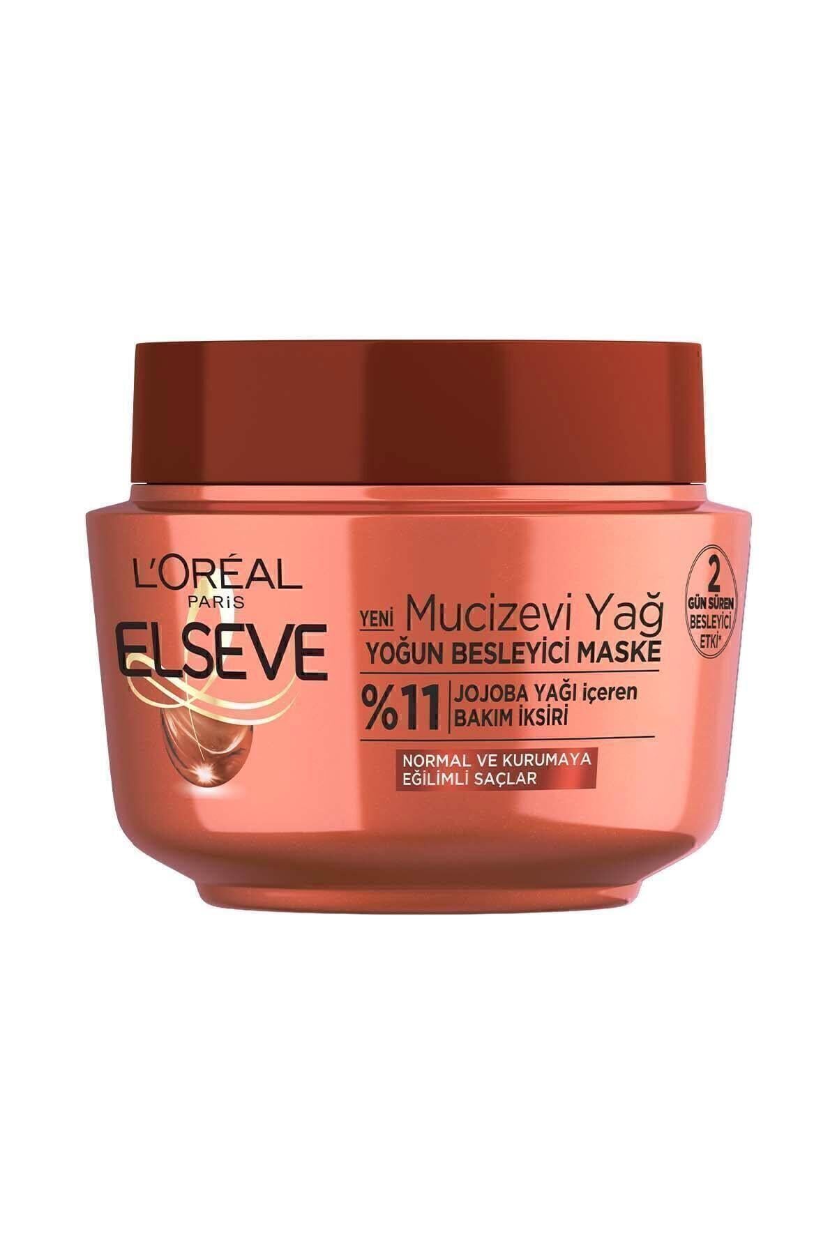 ELSEVE L'oréal Paris Mucizevi Yağ Besleyici Maske 300 ml