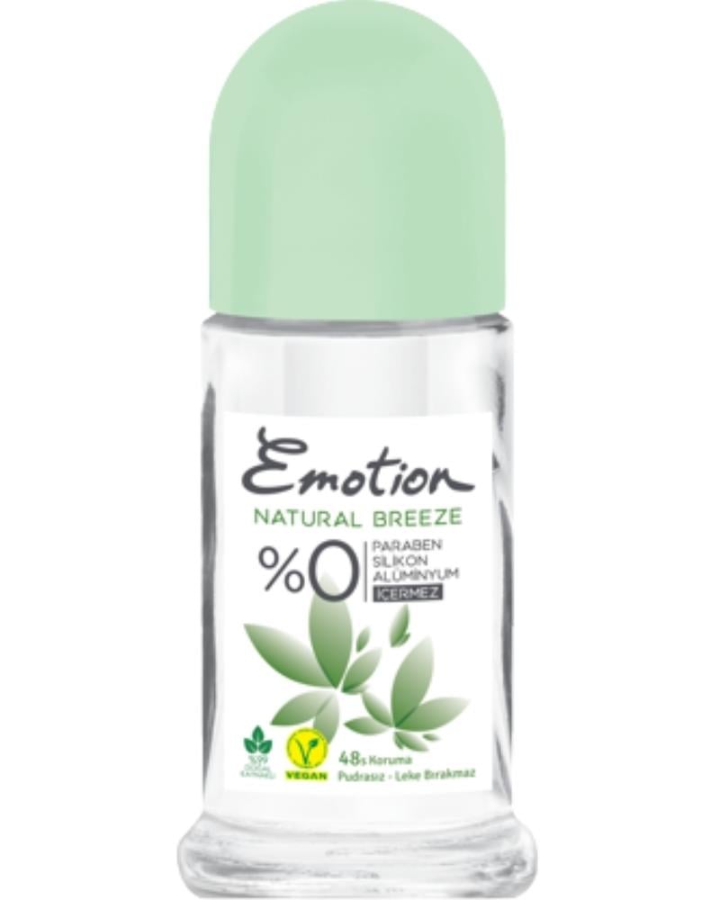 Emotion ( KİL MASKESİ HEDİYE ) Emotion Natural Breeze Roll On 50ml ( 1 ADET )