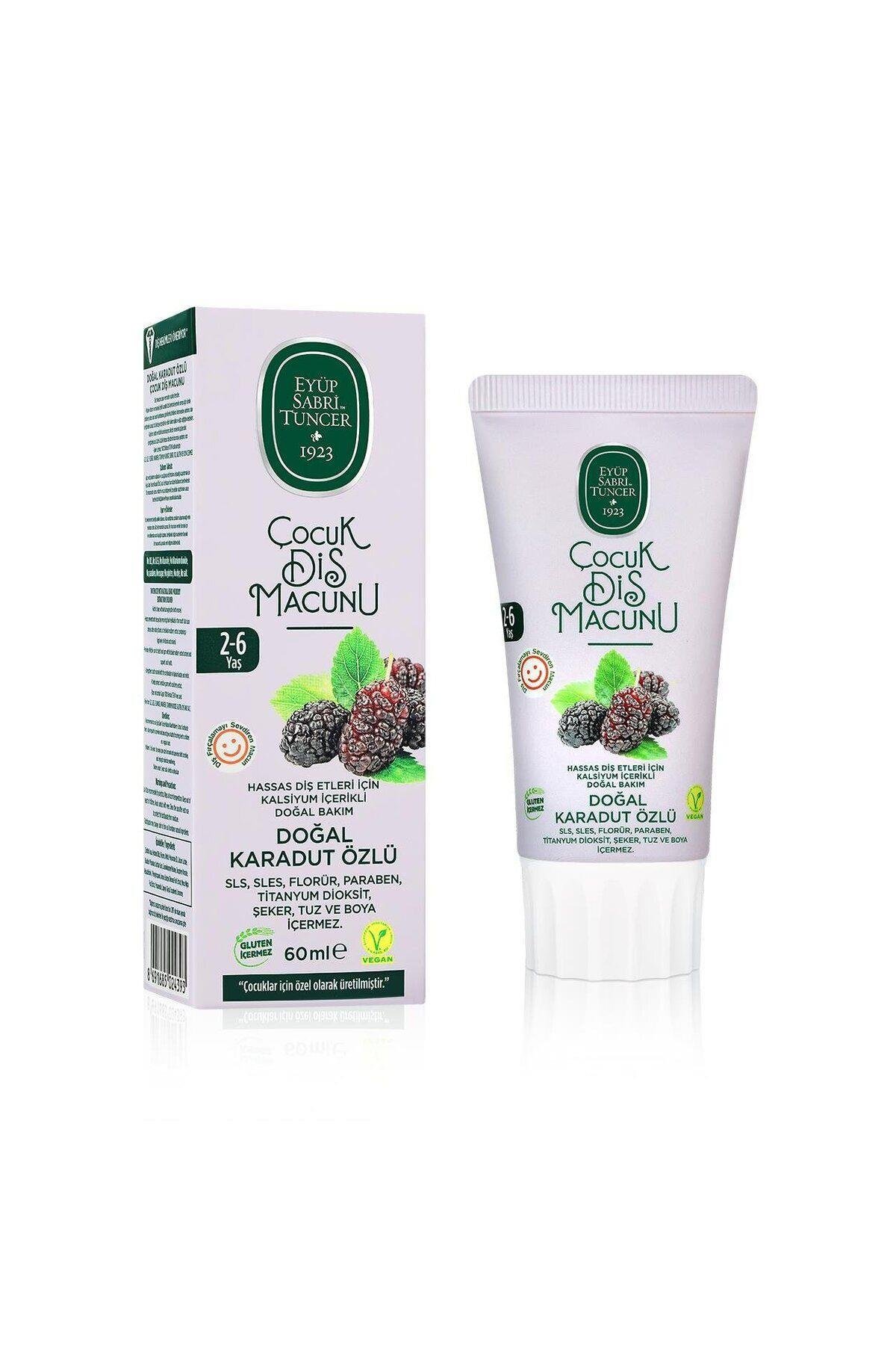 Eyüp Sabri Tuncer Doğal Karadut Özlü 2-6 Yaş Çocuk Diş Macunu 60 Ml
