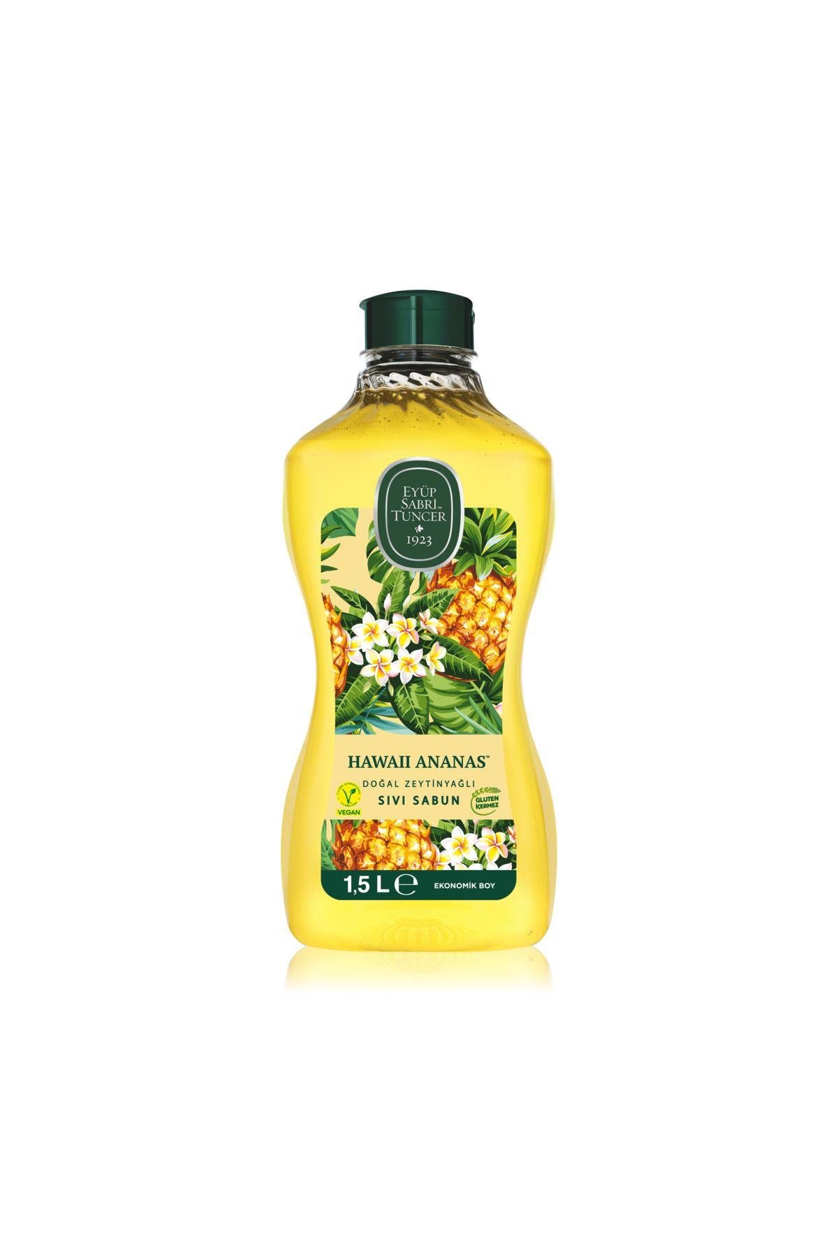 Eyüp Sabri Tuncer Doğal Zeytinyağlı Sıvı Sabun Hawaii Ananas 1,5 L Pet Şişe