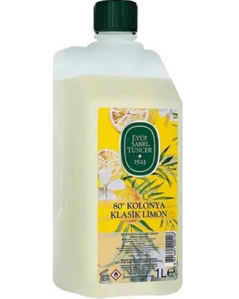 Eyüp Sabri Tuncer Klasik Limon Kolonyası 1 lt - Koruma Kilitli Kapak