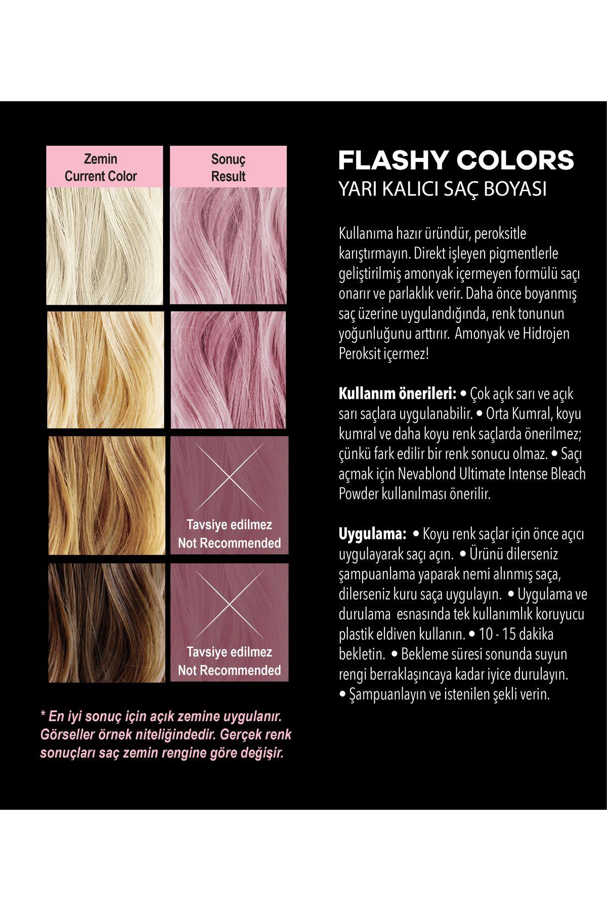 Flashy Colors Yarı Kalıcı Saç Boyası - Soft Pink / Toz Pembe 100 ml