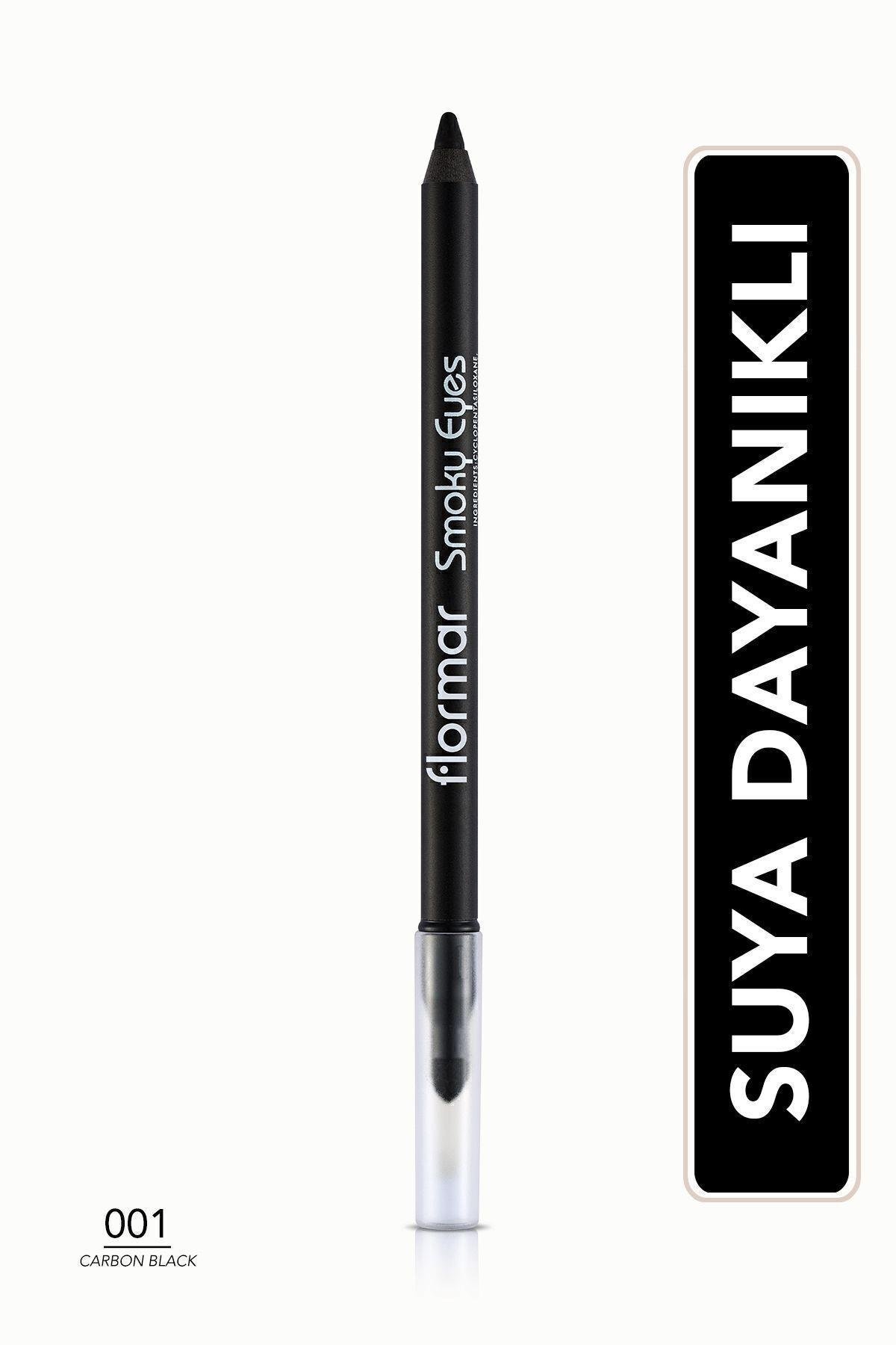 Flormar Buğulu Makyaj Göz Kalemi Karbon Siyah-smoky Eyes Waterproof Eyeliner-001 Carbon Black-8690604138128
