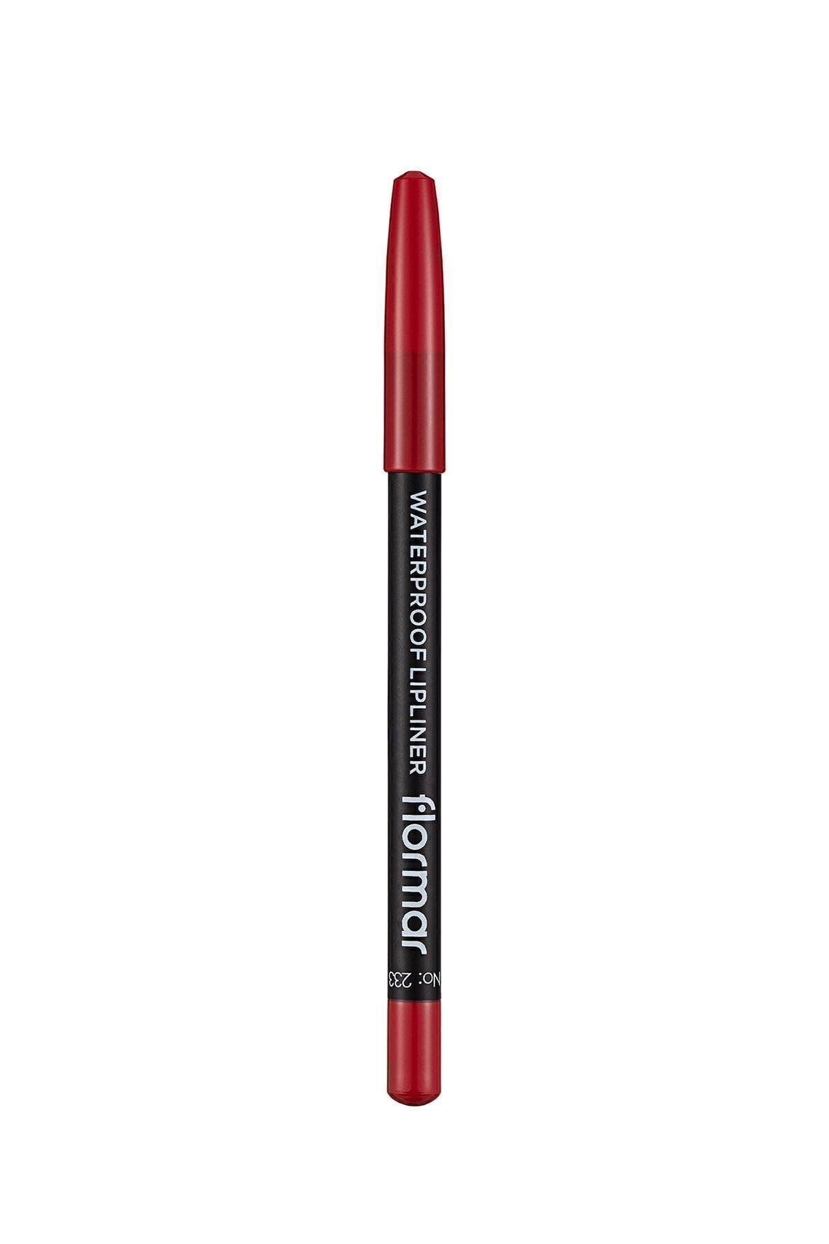 Flormar Dudak Kalemi - Waterproof Lipliner 233 Dramatic Red 8690604127665