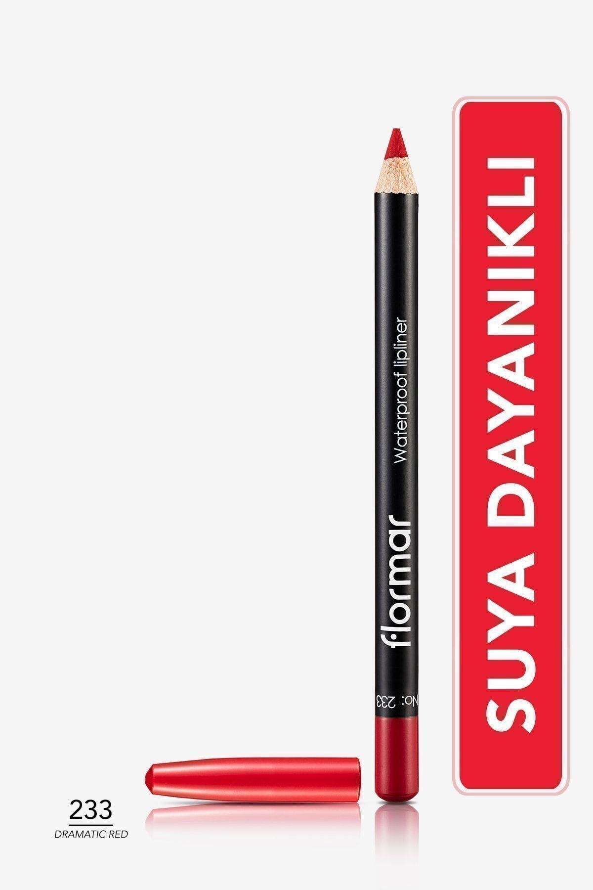 Flormar Dudak Kalemi - Waterproof Lipliner 233 Dramatic Red 8690604127665