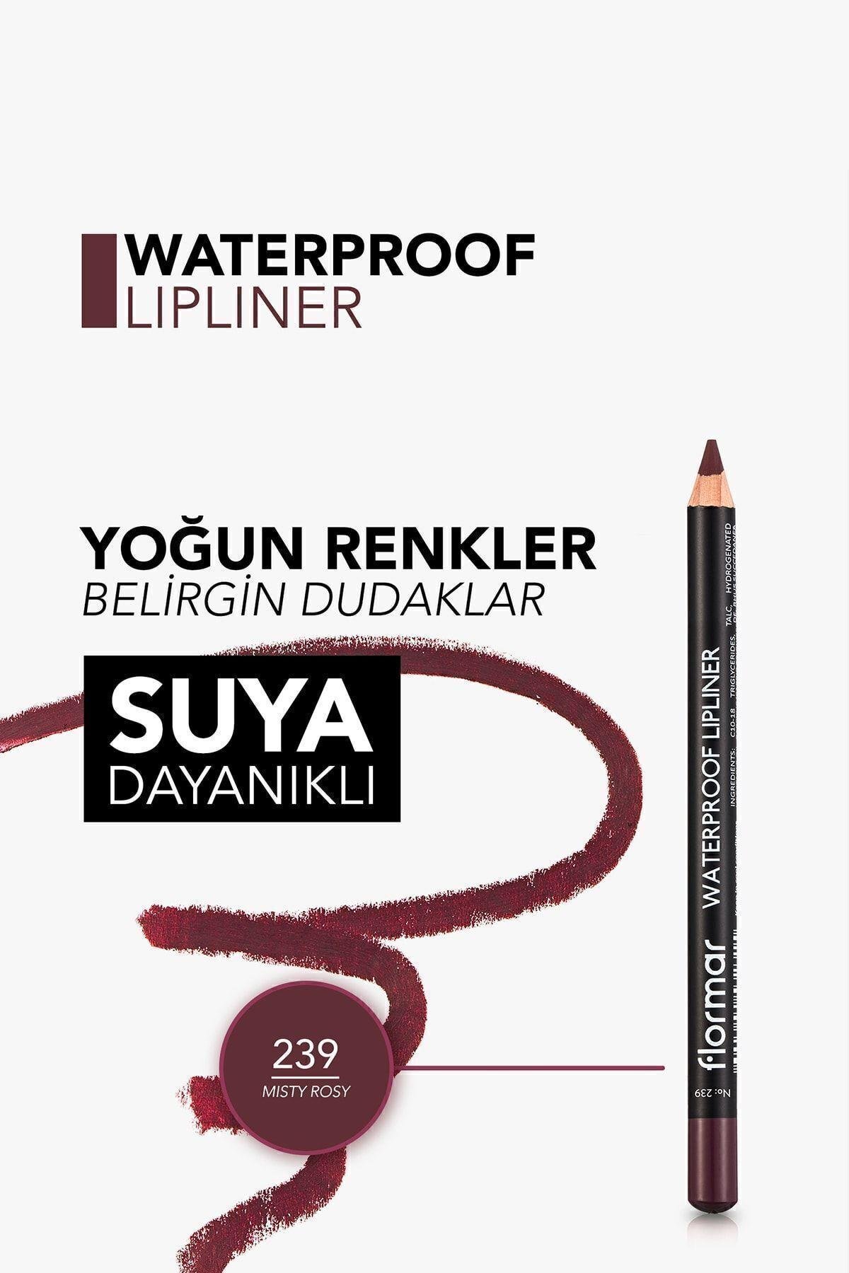 Flormar Dudak Kalemi Waterproof Lipliner 239 Misty Rosy 47000037-239