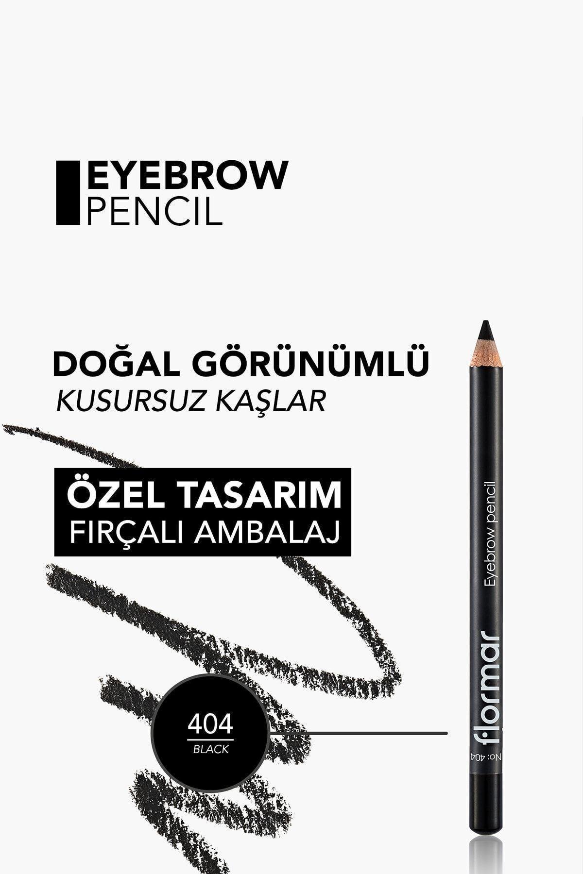 Flormar Kaş Maskarası Ve Kaş Farı - Eyebrow Pencil 404 Black 8690604109449 47000046