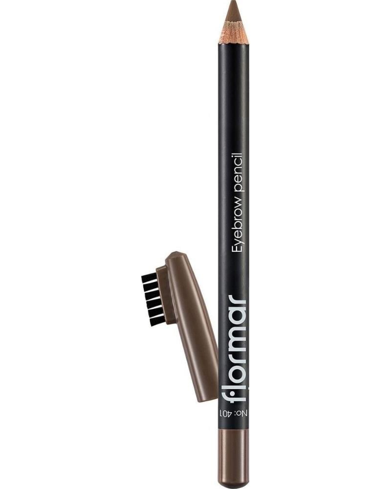 Flormar Özel Fırça Kapaklı Kaş Kalemi (AÇIK KAHVERENGİ) - Eyebrow Pencil - 401 Beıge - 8690604109418