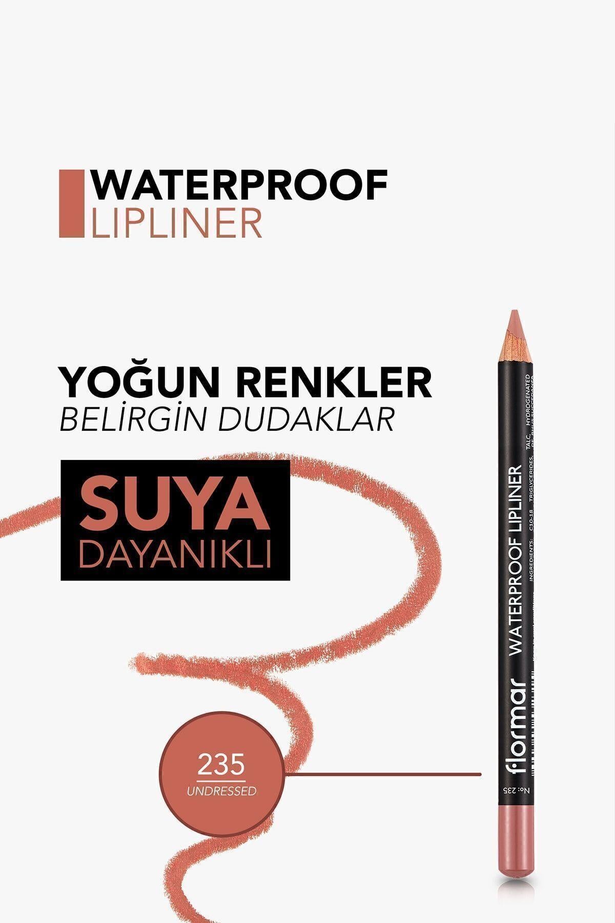 Flormar Waterproof Lipliner - Suya Dayanıklı Dudak Kalemi No:235 Undressed 1.14 g 8690604567485