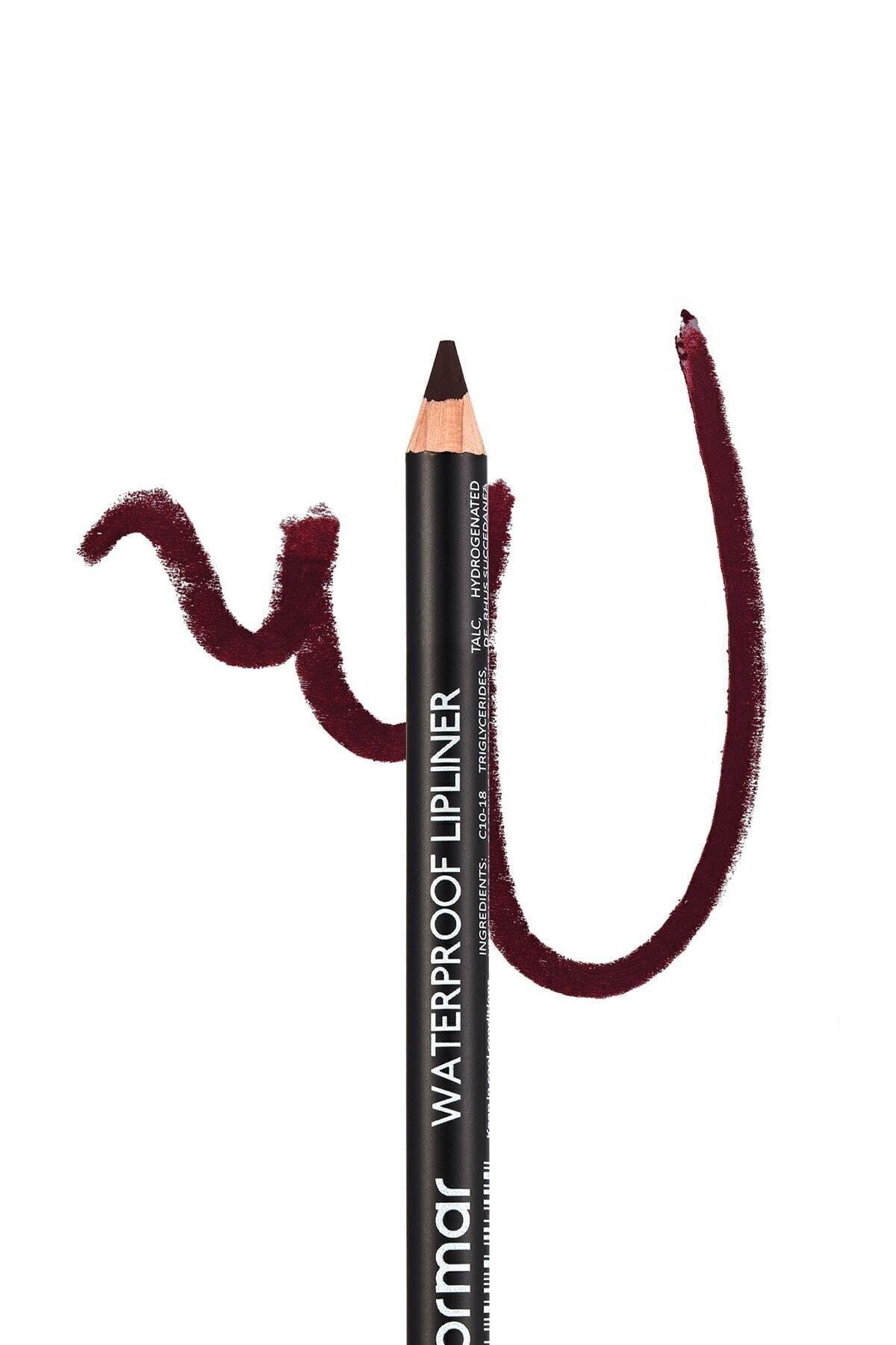 Flormar Waterproof Lipliner - Suya Dayanıklı Dudak Kalemi No:242 Deep Bordeaux 1.14 g 8690604567577