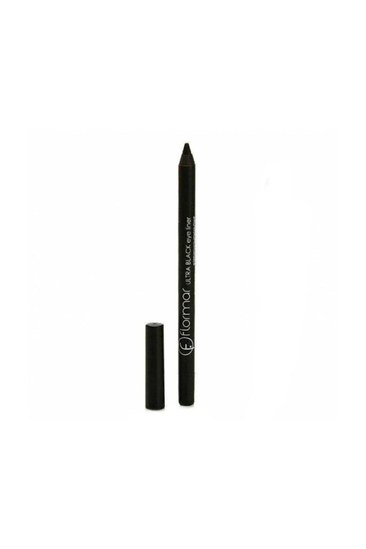 Flormar Yoğun Renk Veren Yumuşak Uçlu Göz Kalemi (SİYAH) - Ultra Eyeliner - 001 Black - 8690604081431