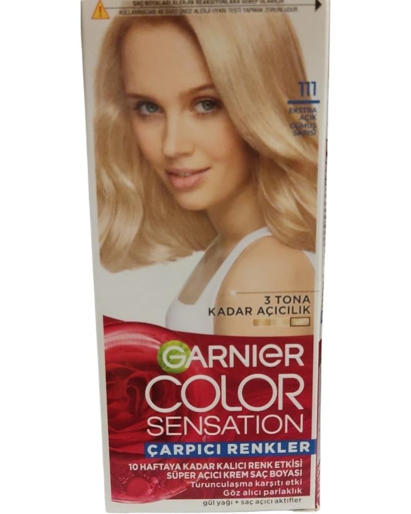 Garnier 11.1 Ekstra Açık Gümüş Sarısı Çarpıcı Renkler Saç Boyası