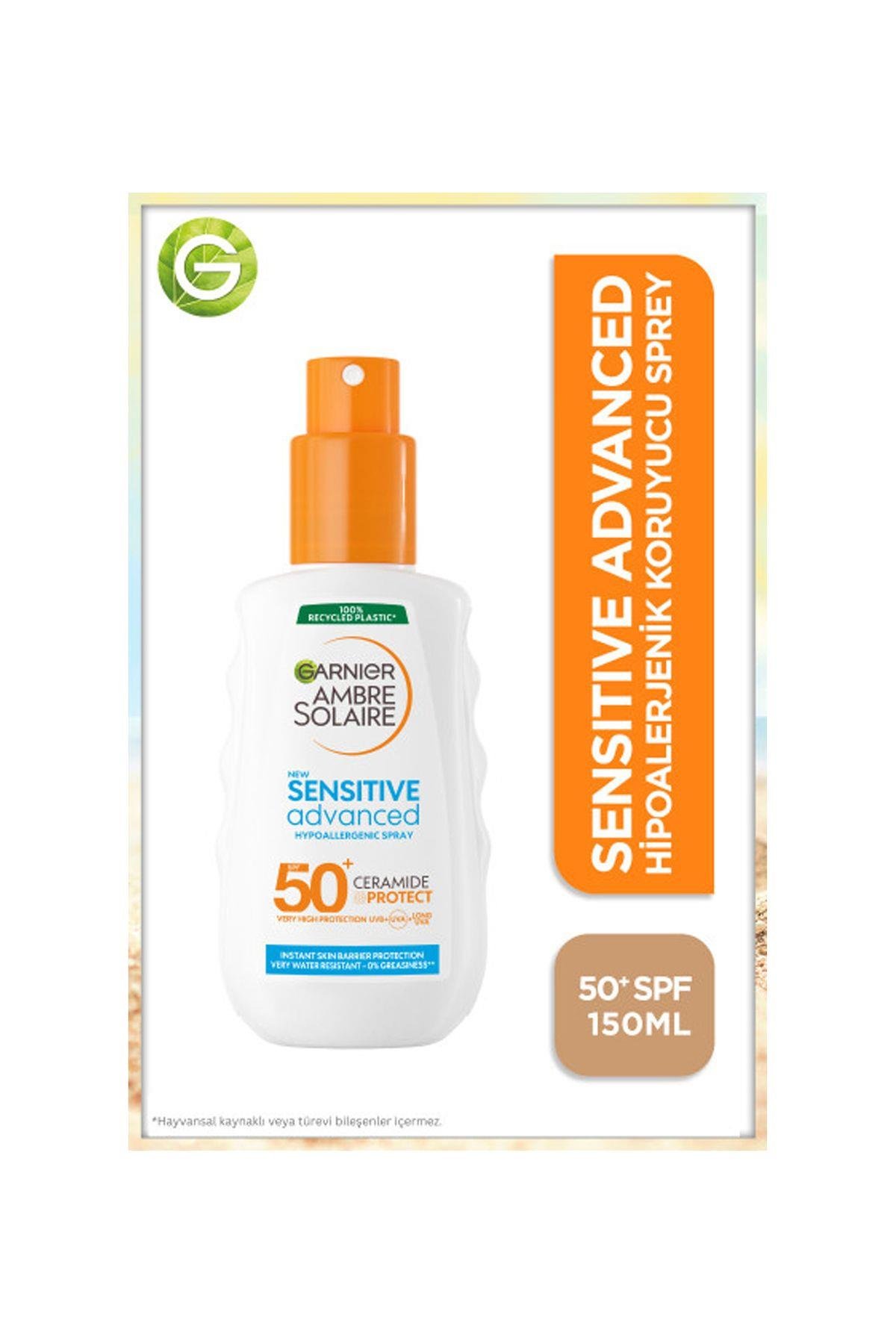 Garnier Ambre Solaire Sensitive Advanced Hipoalerjenik Güneş Koruyucu Sprey SPF50+ 150ML