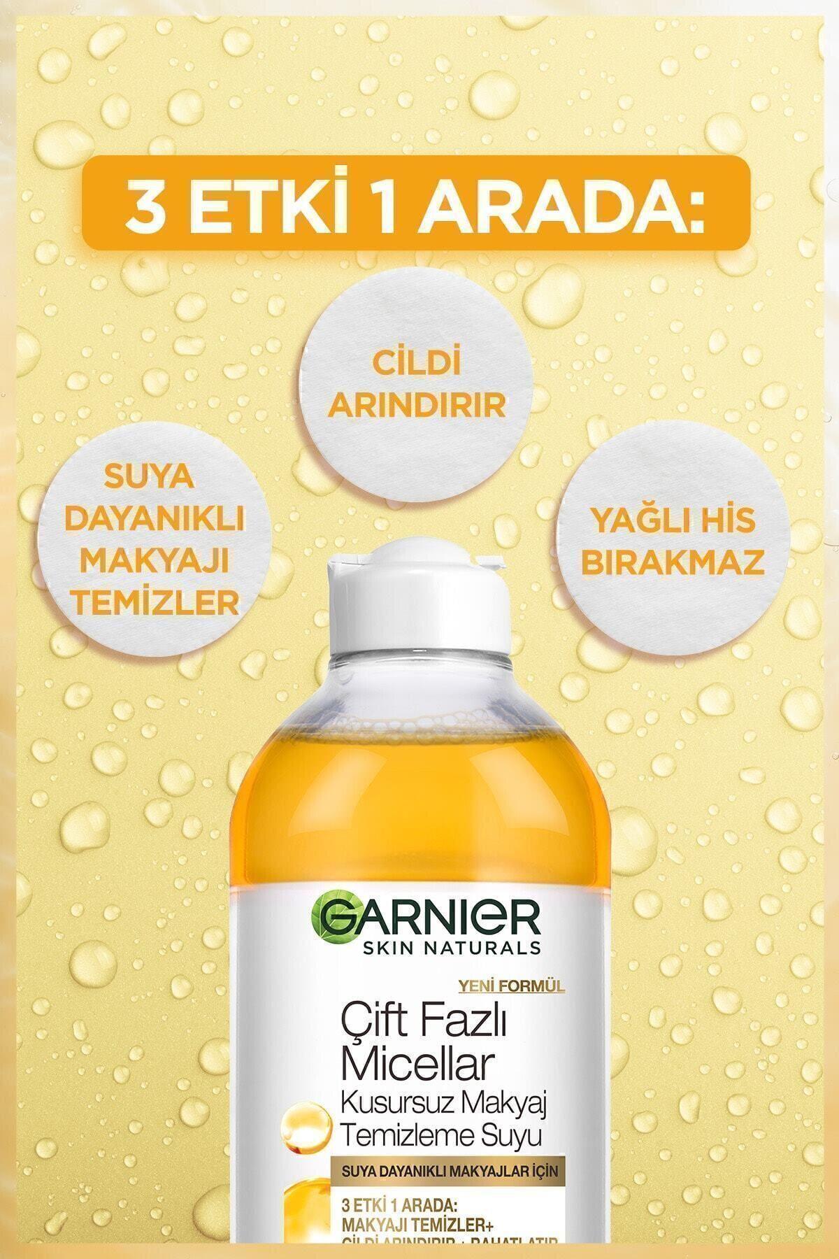 Garnier Çift Fazlı Micellar Kusursuz Makyaj Temizleme Suyu 400 ml