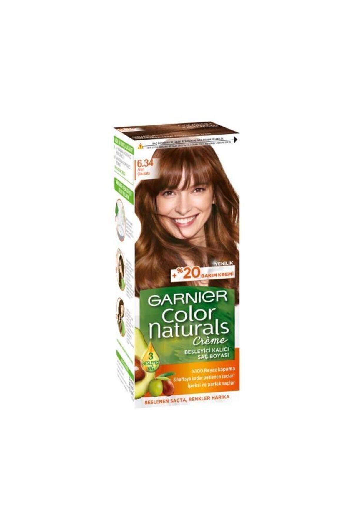 Garnier Color Naturals Saç Boyası 6.34 Altın Çikolata