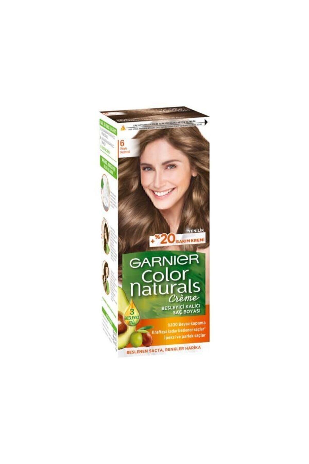 Garnier Color Naturals Saç Boyası 6 Koyu Kumral