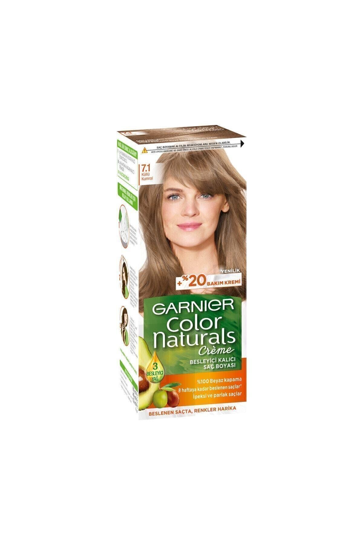 Garnier Color Naturals Saç Boyası 7.1 Küllü Kumral