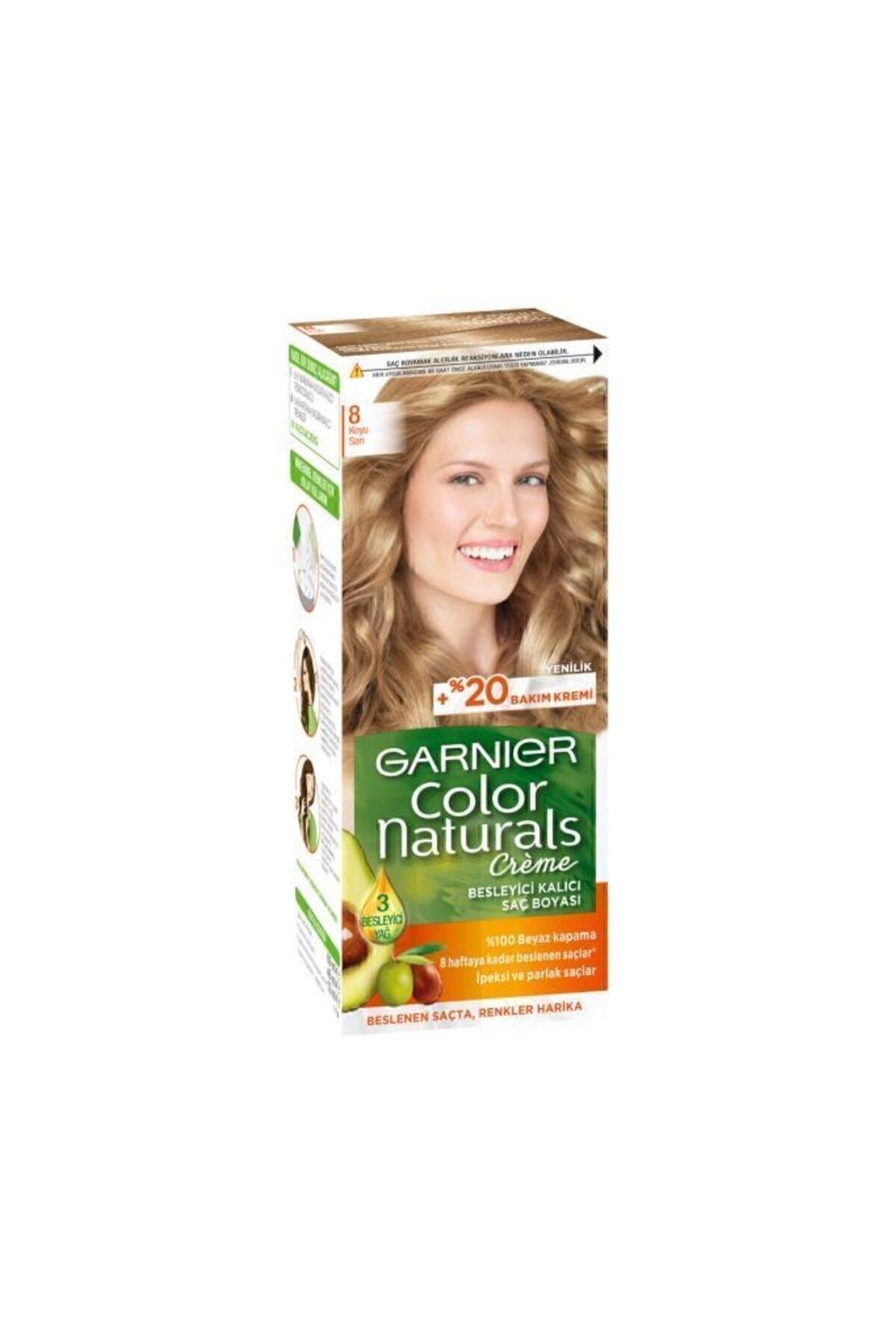Garnier Color Naturals Saç Boyası 8 Koyu Sarı