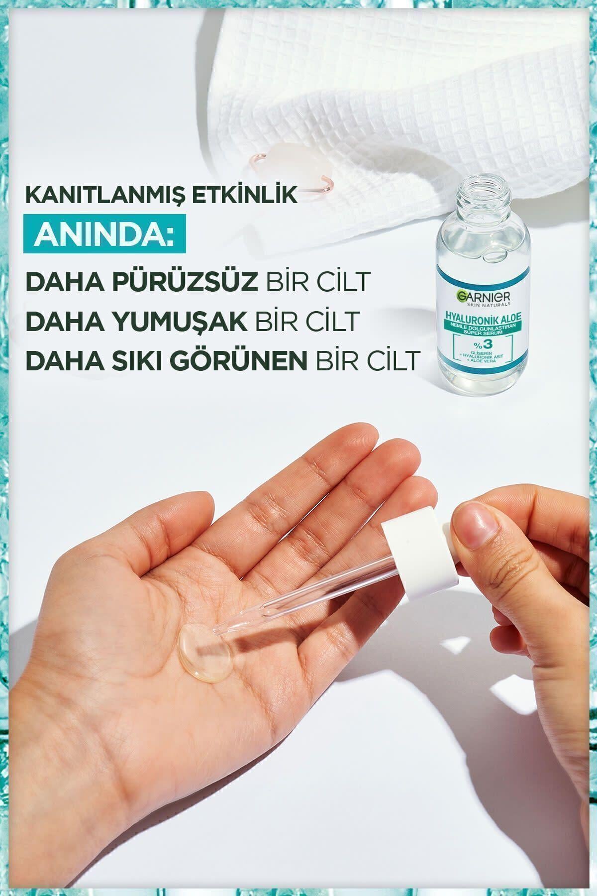 Garnier Hyaluronik Aloe Nemlendirici Ve Dolgunlaştırıcı Süper Serum 30ml