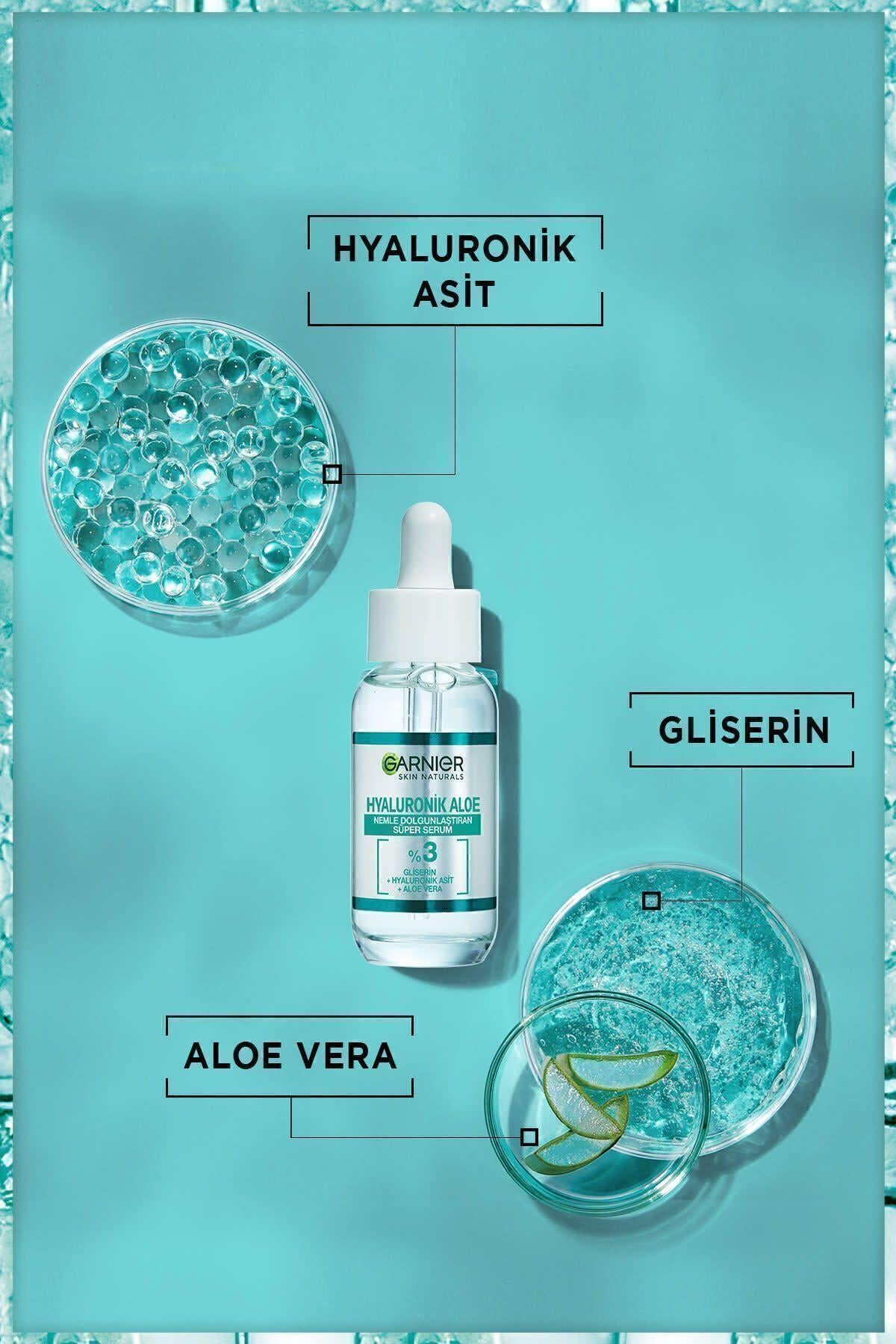 Garnier Hyaluronik Aloe Nemlendirici Ve Dolgunlaştırıcı Süper Serum 30ml