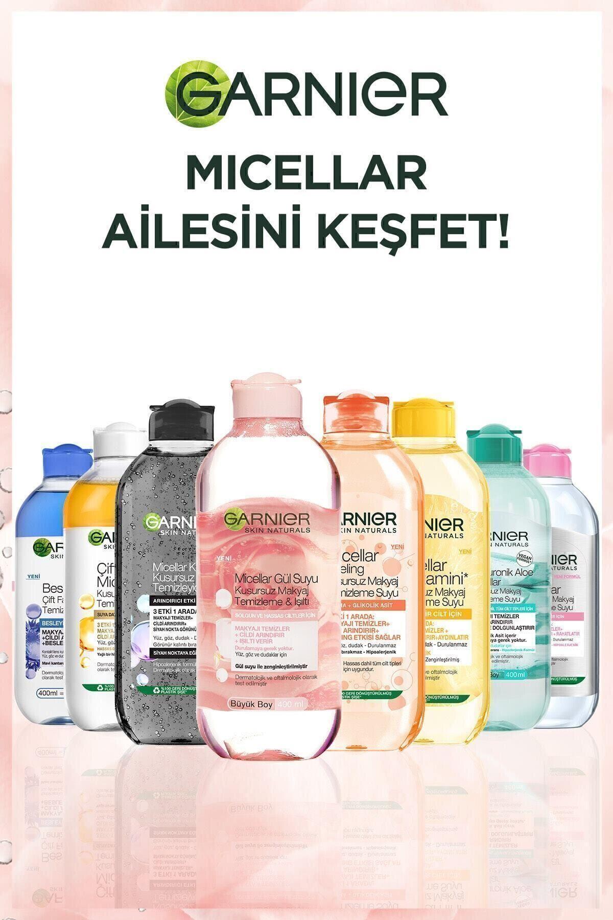 Garnier Micellar Gül Suyu Kusursuz Makyaj Temizleme & Işıltı 400ml