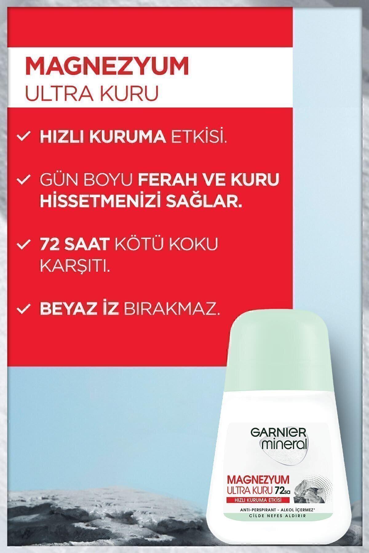 Garnier Mineral Magnezyum Ultra Kuru Roll-on Deodorant