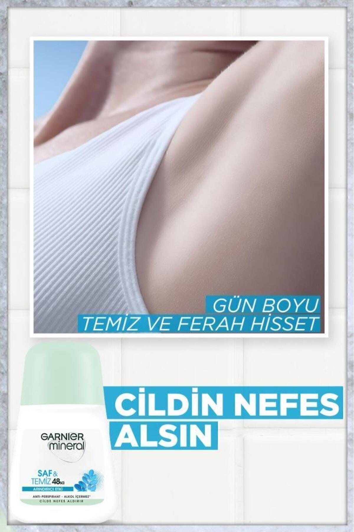 Garnier Mineral Saf Ve Temiz Kadın Roll-on Deodorant 3600542035149