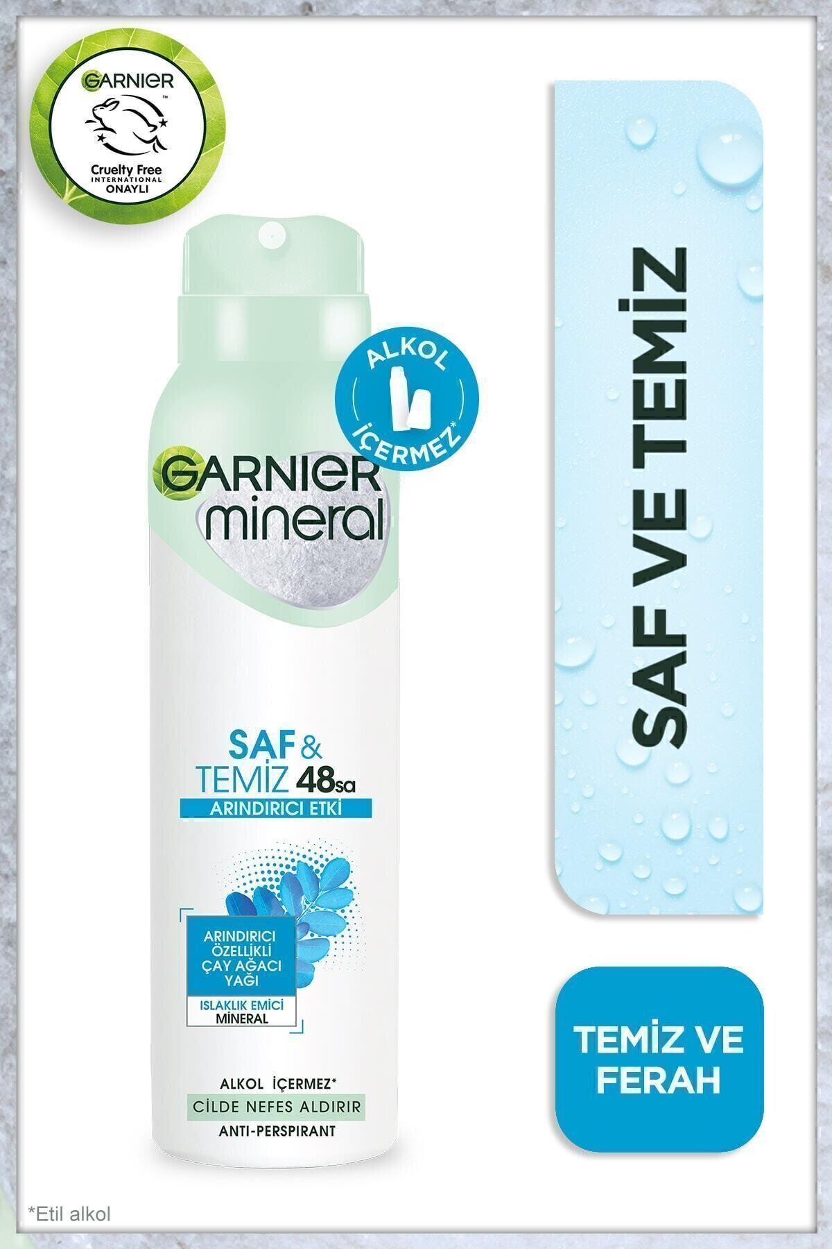 Garnier Mineral Saf ve Temiz Kadın Sprey Deodorant 3600542035132