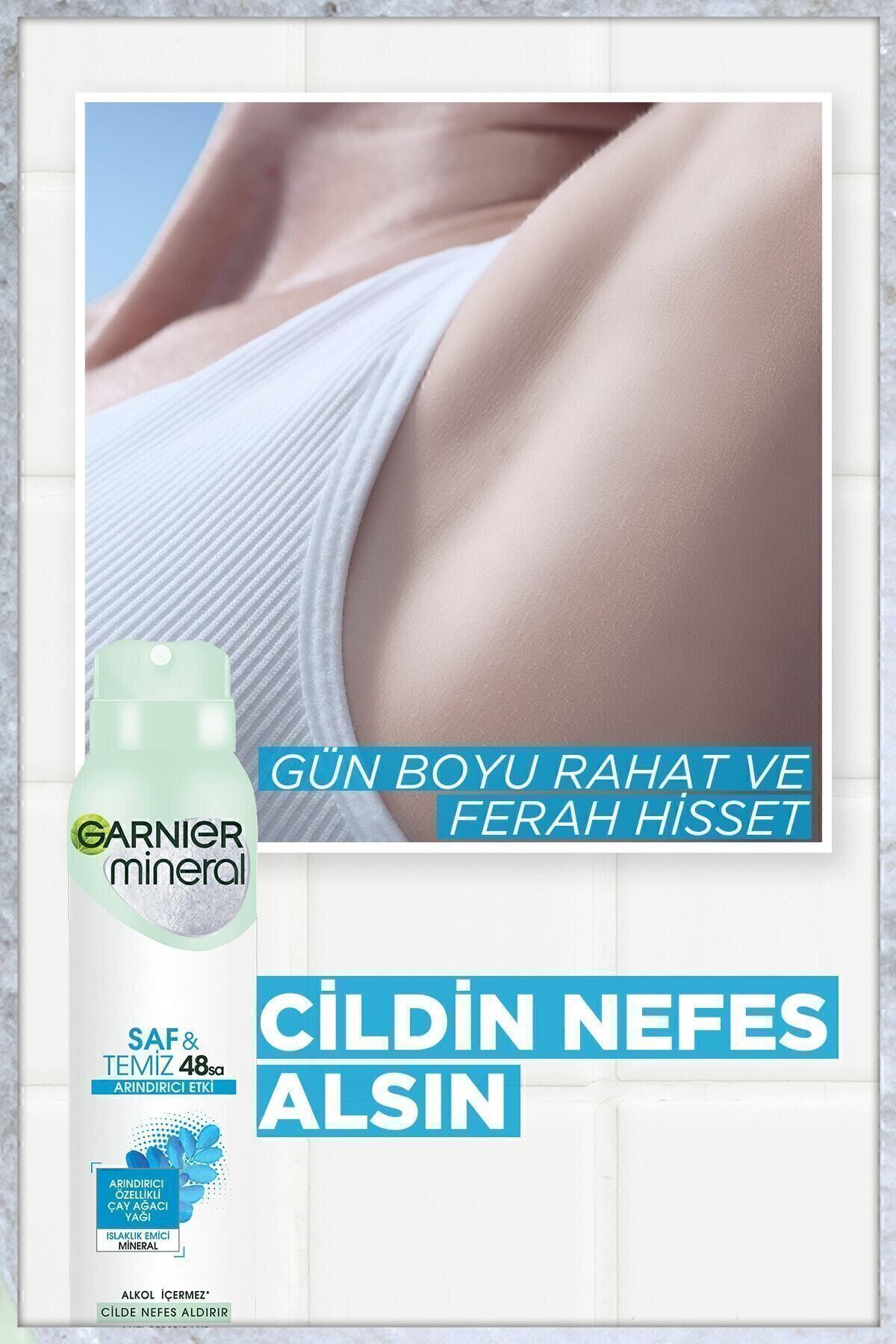 Garnier Mineral Saf ve Temiz Kadın Sprey Deodorant 3600542035132