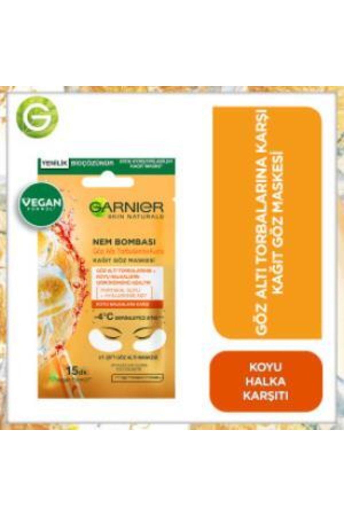 Garnier Nem Bombası Göz Altı Torbalarına Karşı Kağıt Göz Maskesi