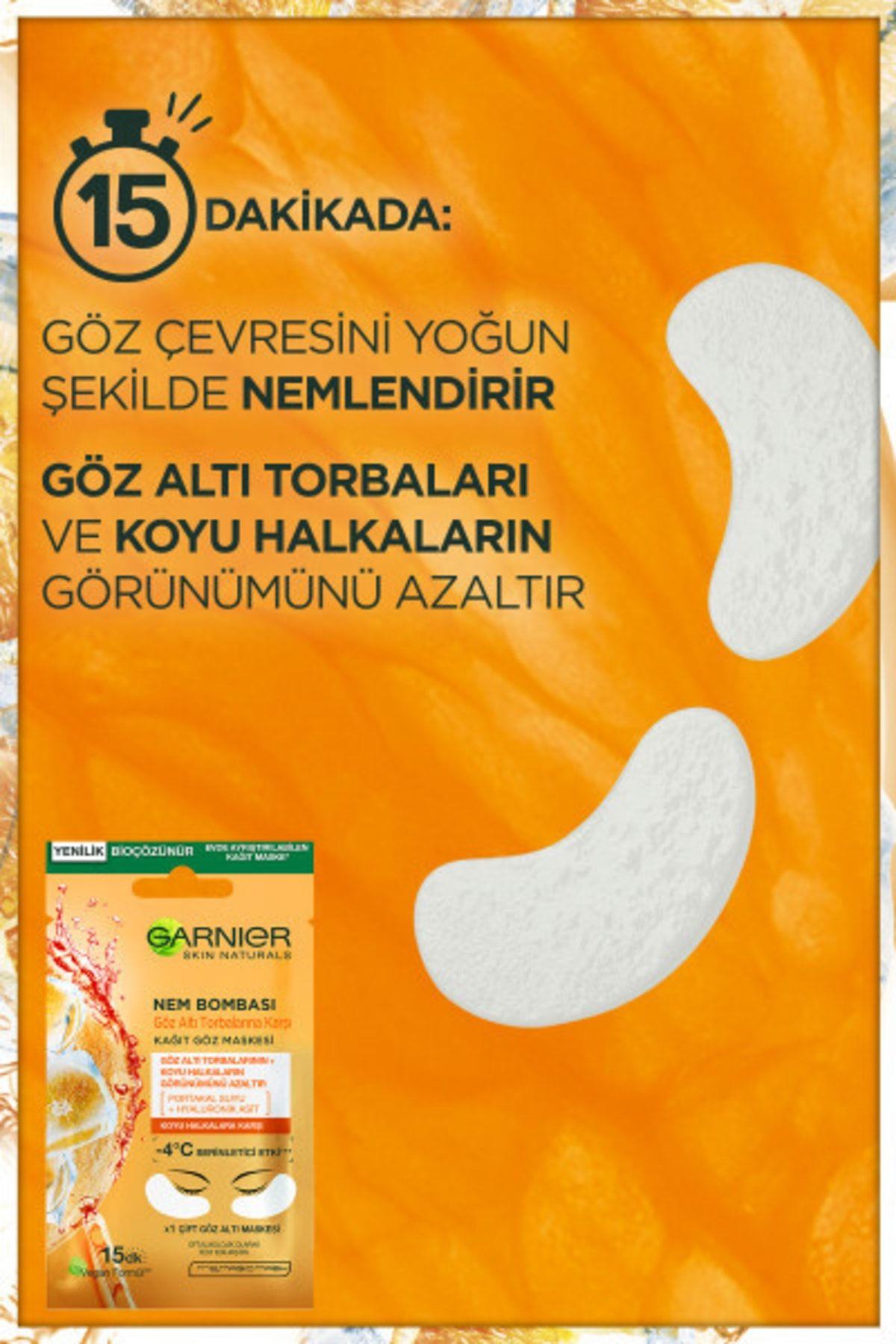 Garnier Nem Bombası Göz Altı Torbalarına Karşı Kağıt Göz Maskesi