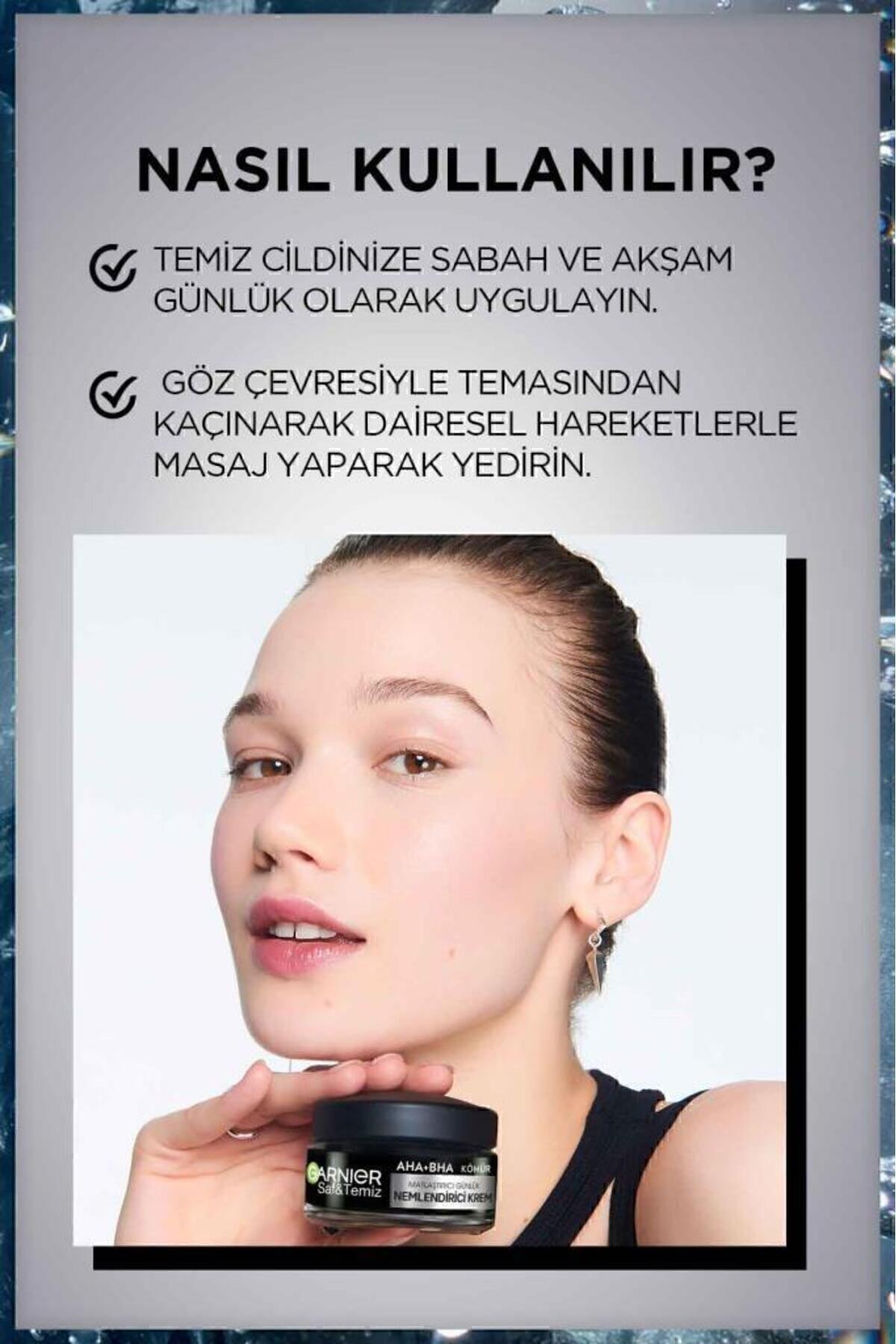 Garnier Saf Ve Temiz Kömür Matlaştırıcı Günlük Nemlendirici Krem 50ml