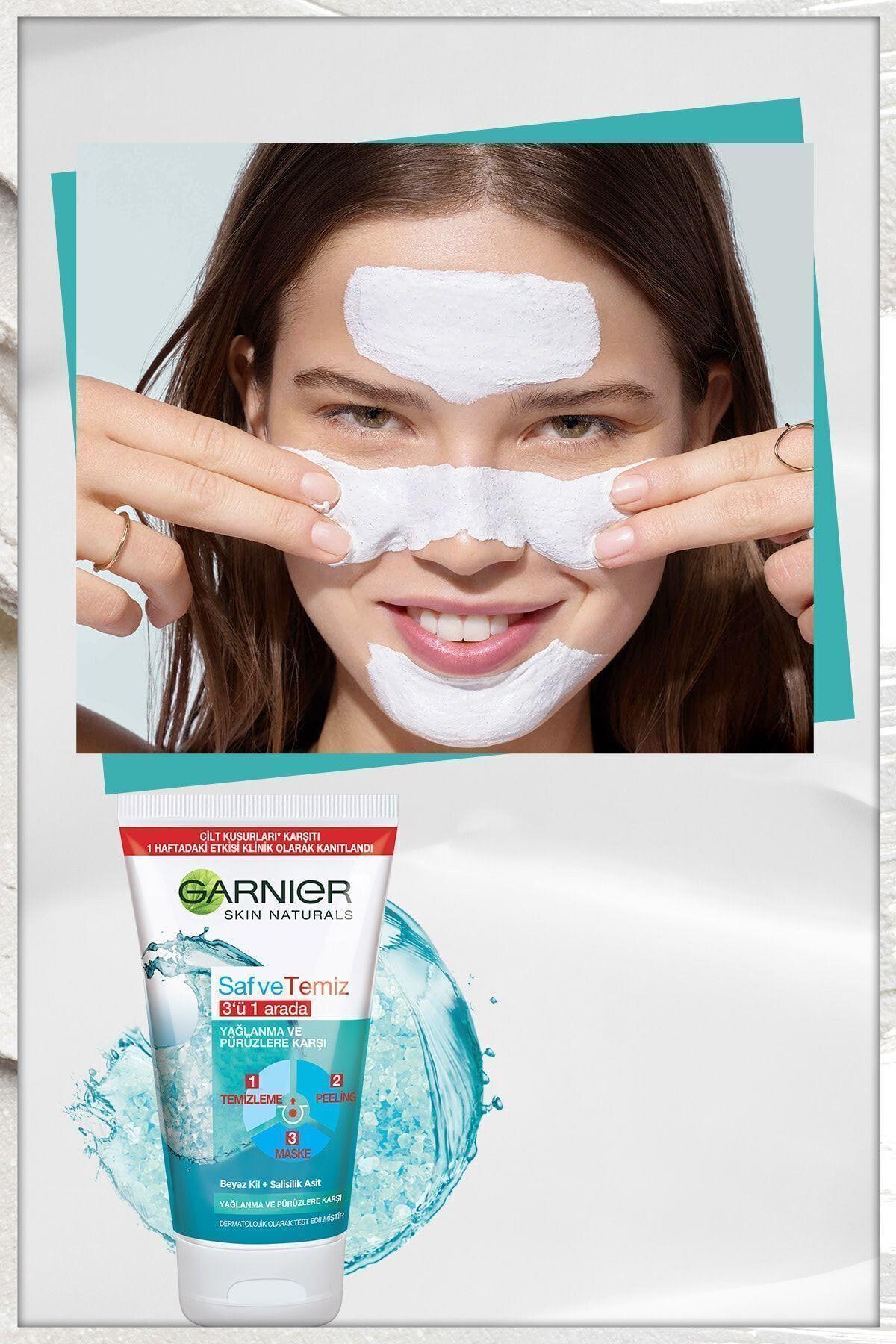 Garnier STD Saf & Temiz Yağlanma Ve Pürüzlere Karşı 3'ü 1 Arada 150 ml Klasik