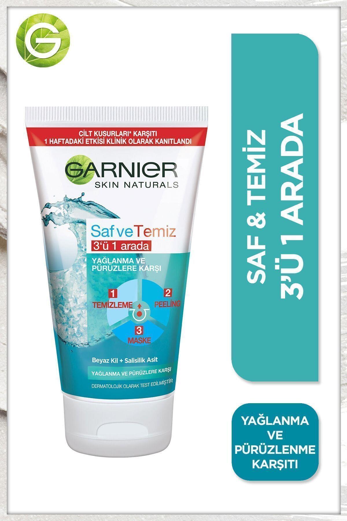 Garnier STD Saf & Temiz Yağlanma Ve Pürüzlere Karşı 3'ü 1 Arada 150 ml Klasik