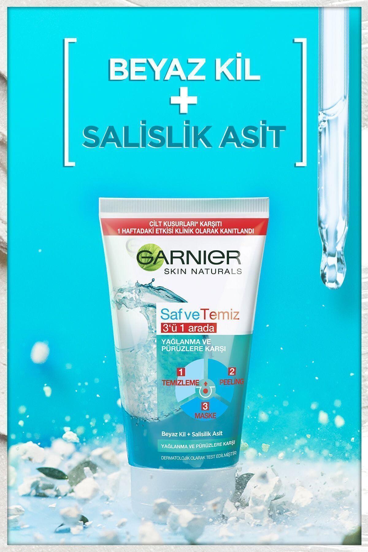 Garnier STD Saf & Temiz Yağlanma Ve Pürüzlere Karşı 3'ü 1 Arada 150 ml Klasik
