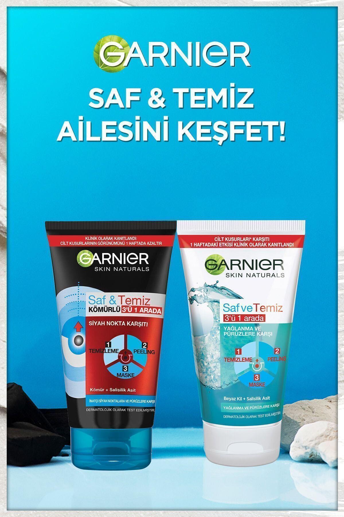 Garnier STD Saf & Temiz Yağlanma Ve Pürüzlere Karşı 3'ü 1 Arada 150 ml Klasik