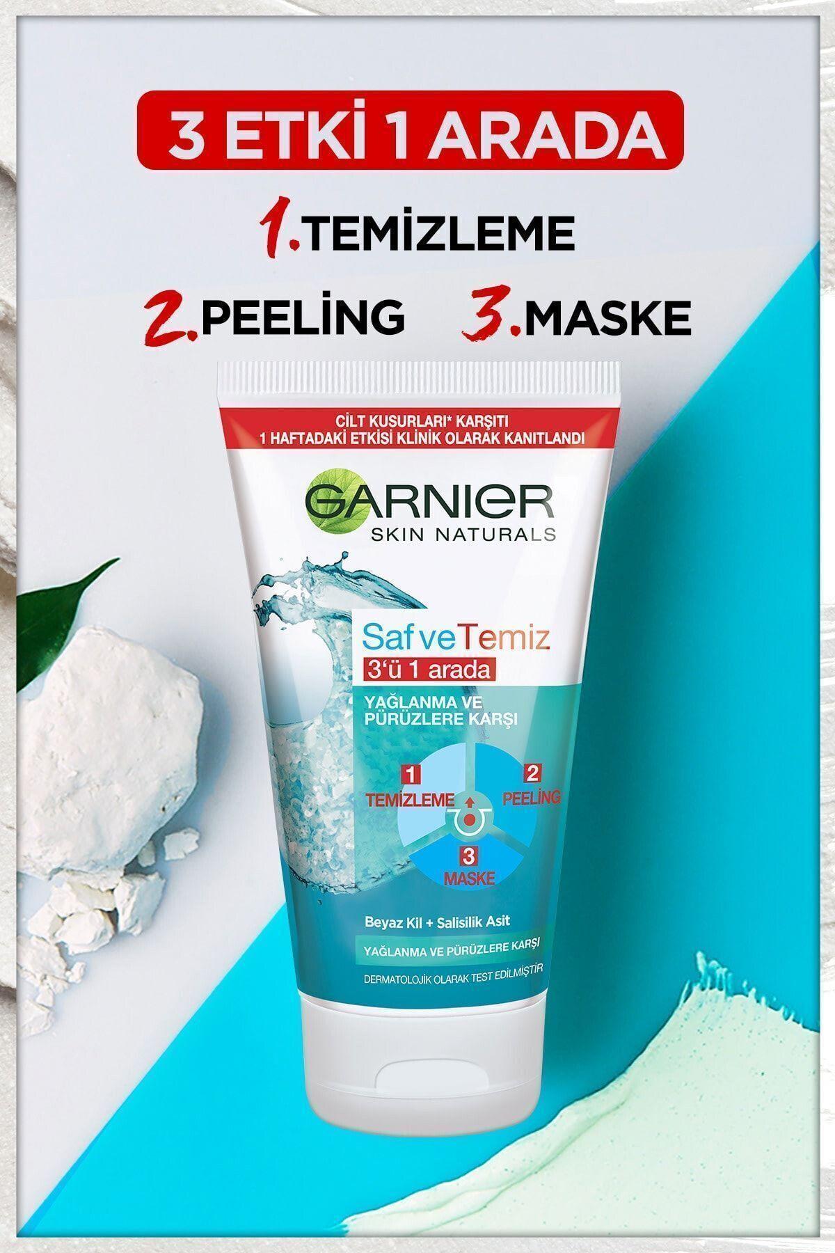 Garnier STD Saf & Temiz Yağlanma Ve Pürüzlere Karşı 3'ü 1 Arada 150 ml Klasik
