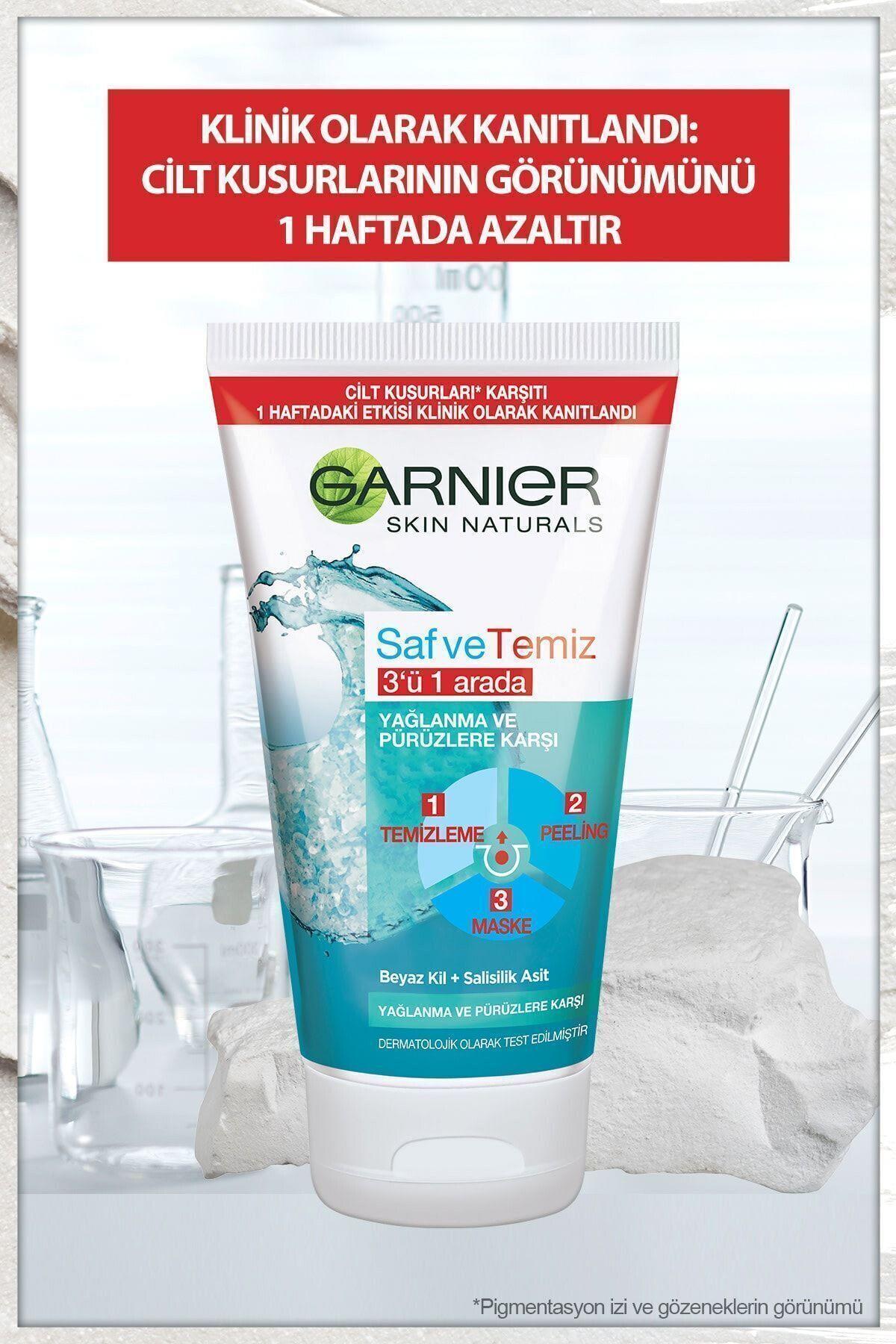 Garnier STD Saf & Temiz Yağlanma Ve Pürüzlere Karşı 3'ü 1 Arada 150 ml Klasik