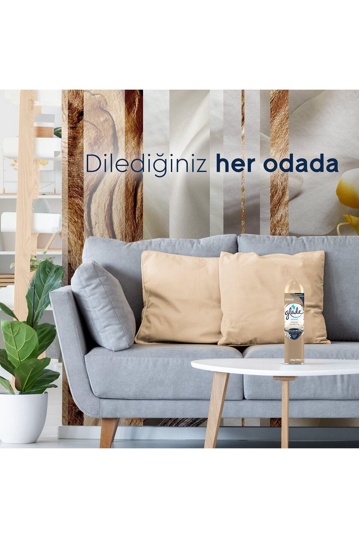 Glade Hava Tazeleyici Aerosol Oda Kokusu İpeksi Vanilya, 300ml
