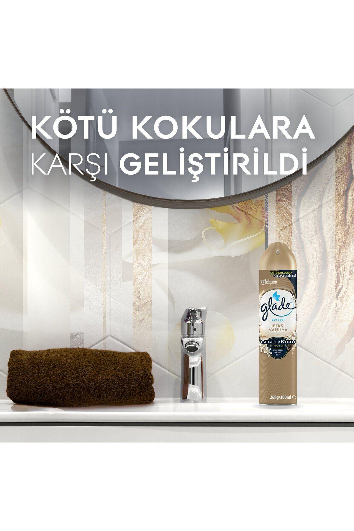 Glade Hava Tazeleyici Aerosol Oda Kokusu İpeksi Vanilya, 300ml